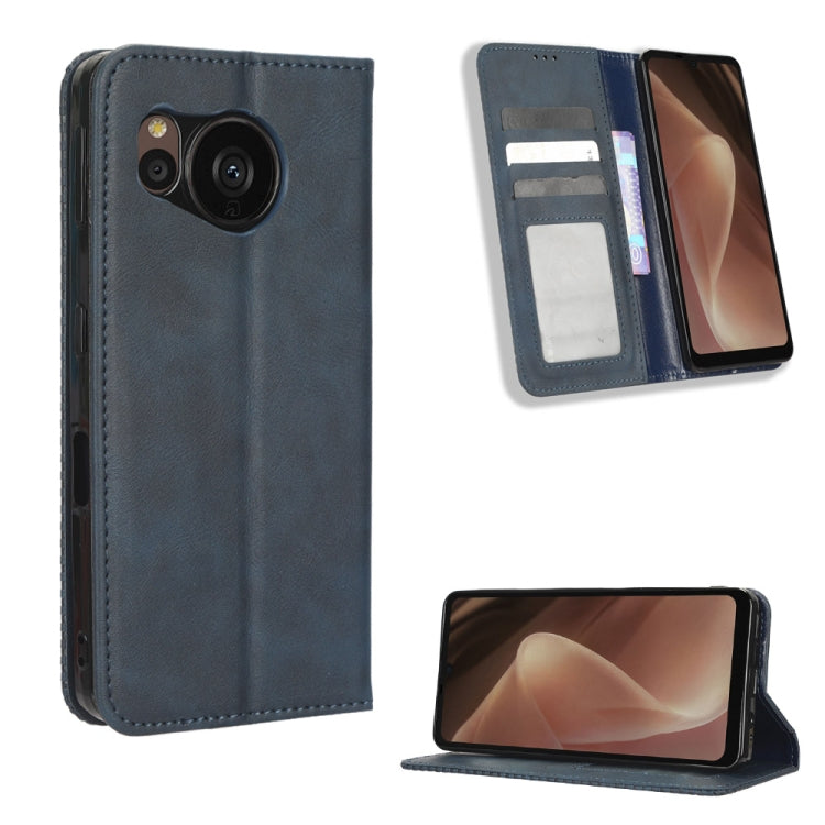 Magnetic Buckle Retro Texture Leather Phone Case, For Sony Xperia 5 IV, For Sharp Aquos Sense7 Plus, For iPhone 14 Plus, For Sharp Aquos Sense7, For Xiaomi 12T / Redmi K50 Ultra, For iPhone 14 Pro Max, For iPhone 14 Pro, For Xiaomi Poco C40            ...