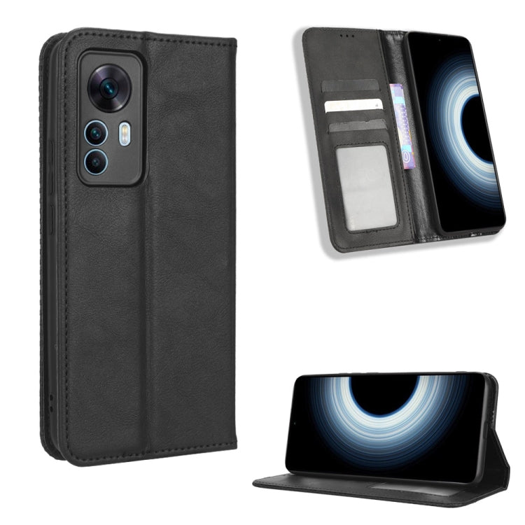 Magnetic Buckle Retro Texture Leather Phone Case, For Sony Xperia 5 IV, For Sharp Aquos Sense7 Plus, For iPhone 14 Plus, For Sharp Aquos Sense7, For Xiaomi 12T / Redmi K50 Ultra, For iPhone 14 Pro Max, For iPhone 14 Pro, For Xiaomi Poco C40            ...