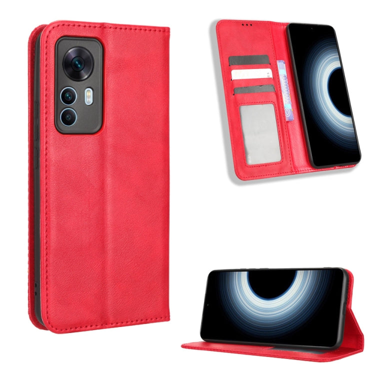 Magnetic Buckle Retro Texture Leather Phone Case, For Sony Xperia 5 IV, For Sharp Aquos Sense7 Plus, For iPhone 14 Plus, For Sharp Aquos Sense7, For Xiaomi 12T / Redmi K50 Ultra, For iPhone 14 Pro Max, For iPhone 14 Pro, For Xiaomi Poco C40            ...