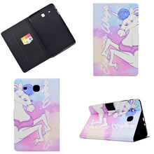 Load image into Gallery viewer, Electric Pressed Left Right Flat Feather Case with Sleep Function Pen Cover &amp; Card Slot &amp; Holder, For Galaxy Tab E T560, For iPad 2 / 3 / 4, For iPad Air, For iPad mini  2 / 3 / 4 / 5, For Huawei T5-10.0, For Huawei T1-701U (7.0), For Huawei T1-A21W (9...