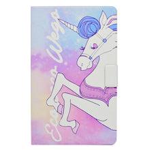 Load image into Gallery viewer, Electric Pressed Left Right Flat Feather Case with Sleep Function Pen Cover &amp; Card Slot &amp; Holder, For Galaxy Tab E T560, For iPad 2 / 3 / 4, For iPad Air, For iPad mini  2 / 3 / 4 / 5, For Huawei T5-10.0, For Huawei T1-701U (7.0), For Huawei T1-A21W (9...