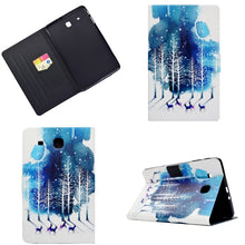 Load image into Gallery viewer, Electric Pressed Left Right Flat Feather Case with Sleep Function Pen Cover &amp; Card Slot &amp; Holder, For Galaxy Tab E T560, For iPad 2 / 3 / 4, For iPad Air, For iPad mini  2 / 3 / 4 / 5, For Huawei T5-10.0, For Huawei T1-701U (7.0), For Huawei T1-A21W (9...