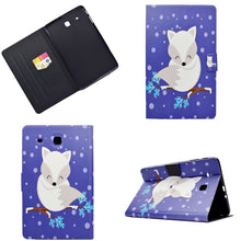 Load image into Gallery viewer, Electric Pressed Left Right Flat Feather Case with Sleep Function Pen Cover &amp; Card Slot &amp; Holder, For Galaxy Tab E T560, For iPad 2 / 3 / 4, For iPad Air, For iPad mini  2 / 3 / 4 / 5, For Huawei T5-10.0, For Huawei T1-701U (7.0), For Huawei T1-A21W (9...
