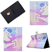 Load image into Gallery viewer, Electric Pressed Left Right Flat Feather Case with Sleep Function Pen Cover &amp; Card Slot &amp; Holder, For Galaxy Tab E T560, For iPad 2 / 3 / 4, For iPad Air, For iPad mini  2 / 3 / 4 / 5, For Huawei T5-10.0, For Huawei T1-701U (7.0), For Huawei T1-A21W (9...