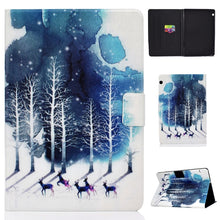 Load image into Gallery viewer, Electric Pressed Left Right Flat Feather Case with Sleep Function Pen Cover &amp; Card Slot &amp; Holder, For Galaxy Tab E T560, For iPad 2 / 3 / 4, For iPad Air, For iPad mini  2 / 3 / 4 / 5, For Huawei T5-10.0, For Huawei T1-701U (7.0), For Huawei T1-A21W (9...