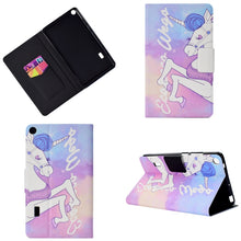 Load image into Gallery viewer, Electric Pressed Left Right Flat Feather Case with Sleep Function Pen Cover &amp; Card Slot &amp; Holder, For Galaxy Tab E T560, For iPad 2 / 3 / 4, For iPad Air, For iPad mini  2 / 3 / 4 / 5, For Huawei T5-10.0, For Huawei T1-701U (7.0), For Huawei T1-A21W (9...