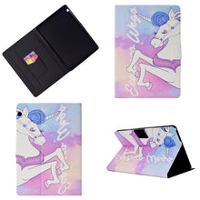 Load image into Gallery viewer, Electric Pressed Left Right Flat Feather Case with Sleep Function Pen Cover &amp; Card Slot &amp; Holder, For Galaxy Tab E T560, For iPad 2 / 3 / 4, For iPad Air, For iPad mini  2 / 3 / 4 / 5, For Huawei T5-10.0, For Huawei T1-701U (7.0), For Huawei T1-A21W (9...