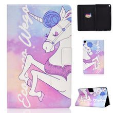 Load image into Gallery viewer, Electric Pressed Left Right Flat Feather Case with Sleep Function Pen Cover &amp; Card Slot &amp; Holder, For Galaxy Tab E T560, For iPad 2 / 3 / 4, For iPad Air, For iPad mini  2 / 3 / 4 / 5, For Huawei T5-10.0, For Huawei T1-701U (7.0), For Huawei T1-A21W (9...