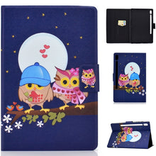 Load image into Gallery viewer, Electric Pressed Left Right Flat Feather Case with Sleep Function Pen Cover &amp; Card Slot &amp; Holder