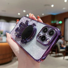 Load image into Gallery viewer, Astronaut Holder Gradient Glitter Powder Phone Case, For iPhone 11 Pro Max