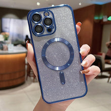 Load image into Gallery viewer, Electroplating Magsafe Gradient Glitter Powder Phone Case, For iPhone 11