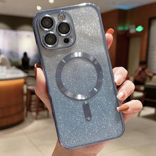Load image into Gallery viewer, Electroplating Magsafe Gradient Glitter Powder Phone Case, For iPhone 11