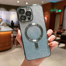 Load image into Gallery viewer, Electroplating Magsafe Gradient Glitter Powder Phone Case, For iPhone 11