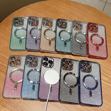 Load image into Gallery viewer, Electroplating Magsafe Gradient Glitter Powder Phone Case, For iPhone 11