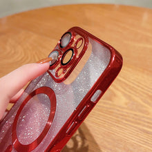 Load image into Gallery viewer, Electroplating Magsafe Gradient Glitter Powder Phone Case, For iPhone 11