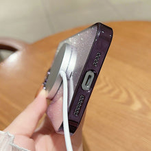 Load image into Gallery viewer, Electroplating Magsafe Gradient Glitter Powder Phone Case, For iPhone 11