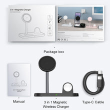 Load image into Gallery viewer, WA22 3 in 1 Magnetic Wireless Charger Phone Holder, WA22
