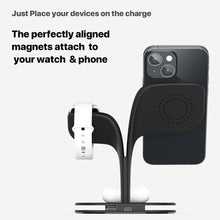 Load image into Gallery viewer, YM-UD22 15W 5 in 1 Magnetic Wireless Charger with Stand Function