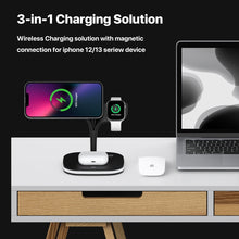 Load image into Gallery viewer, YM-UD22 15W 5 in 1 Magnetic Wireless Charger with Stand Function