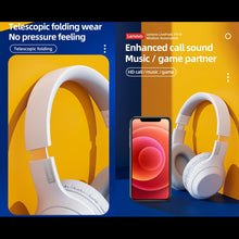 Load image into Gallery viewer, Lenovo TH10 Wireless Bluetooth Gaming Bass Music Sports Noise-cancelling Headphone, TH10 White, TH10 Black
