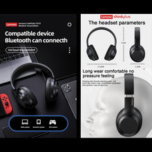 Load image into Gallery viewer, Lenovo TH10 Wireless Bluetooth Gaming Bass Music Sports Noise-cancelling Headphone, TH10 White, TH10 Black