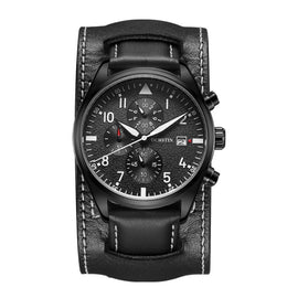 Ochstin 7227 Multifunctional Business Leather Wrist Wrist Waterproof Quartz Watch