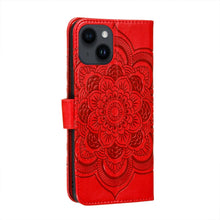 Load image into Gallery viewer, Sun Mandala Embossing Leather Phone Case, For iPhone 14 / 13, For iPhone 14 Plus, For iPhone 14 Pro, For iPhone 14 Pro Max