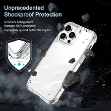 Load image into Gallery viewer, 360 Full Body Clear Four Corner Airbags Phone Case, For iPhone 14 Pro