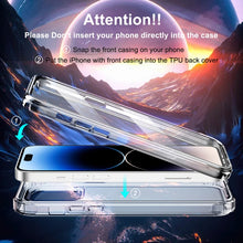 Load image into Gallery viewer, 360 Full Body Clear Four Corner Airbags Phone Case, For iPhone 14 Pro
