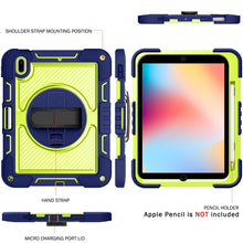 Load image into Gallery viewer, 360 Degree Rotation Contrast Color Shockproof Silicone + PC Tablet Case, For iPad 10th Gen 10.9 2022