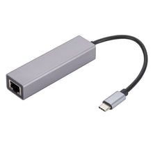 Load image into Gallery viewer, SL-030 USB-C / Type-C to Gigabit Ethernet RJ45 &amp; 3 x USB 3.0 Adapter Converter HUB, USB-C / Type-C to RJ45 &amp; 3 x USB