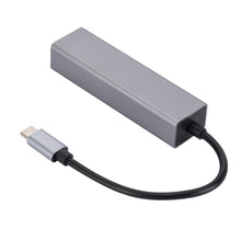 Load image into Gallery viewer, SL-030 USB-C / Type-C to Gigabit Ethernet RJ45 &amp; 3 x USB 3.0 Adapter Converter HUB, USB-C / Type-C to RJ45 &amp; 3 x USB