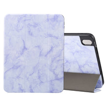 Load image into Gallery viewer, Three-fold Marble Texture Protective Tablet Case with Pen Slot, For iPad 10th Gen 10.9 2022