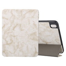 Load image into Gallery viewer, Three-fold Marble Texture Protective Tablet Case with Pen Slot, For iPad 10th Gen 10.9 2022