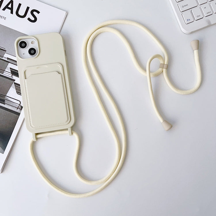 Crossbody Lanyard Elastic Silicone Card Holder Phone Case, For iPhone 11 Pro Max