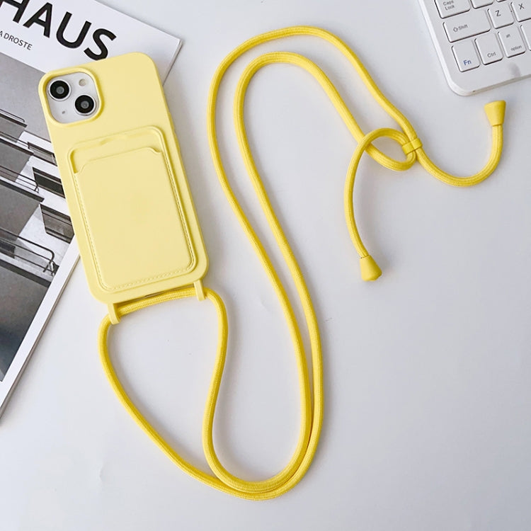 Crossbody Lanyard Elastic Silicone Card Holder Phone Case, For iPhone 11 Pro Max