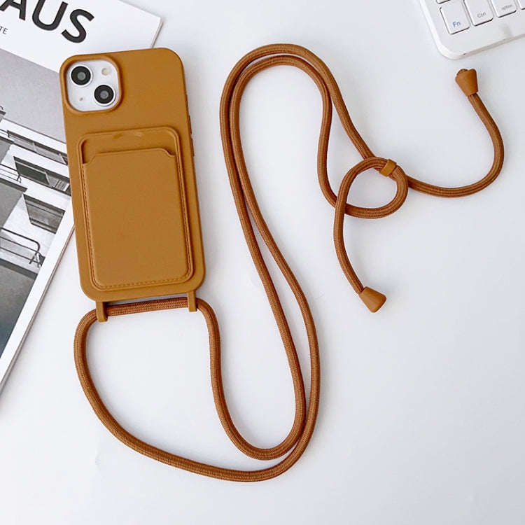 Crossbody Lanyard Elastic Silicone Card Holder Phone Case, For iPhone 11 Pro Max