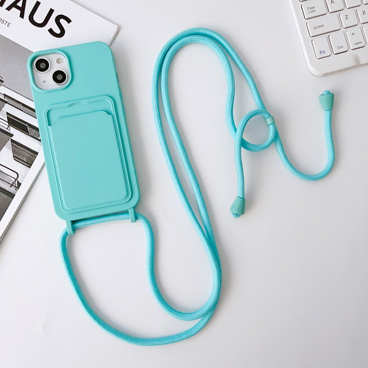 Crossbody Lanyard Elastic Silicone Card Holder Phone Case, For iPhone 11 Pro Max