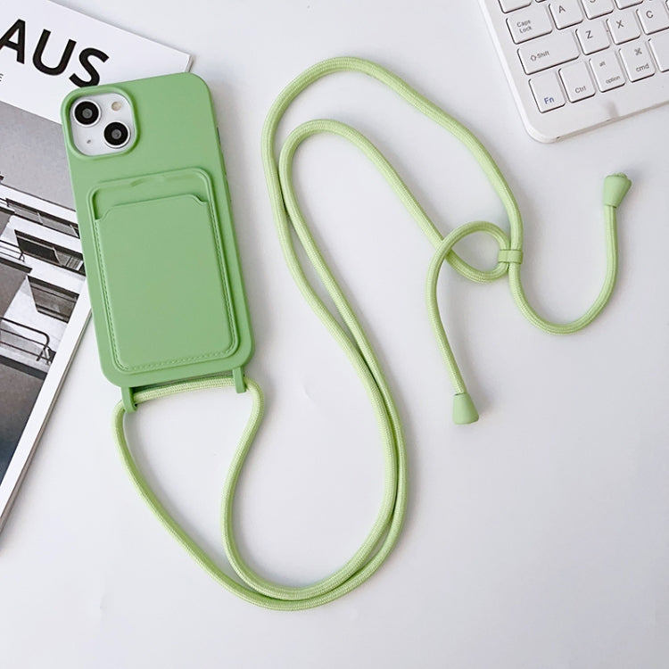 Crossbody Lanyard Elastic Silicone Card Holder Phone Case, For iPhone 11 Pro Max
