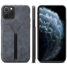 Load image into Gallery viewer, Denior DV Elastic Card PU Back Cover Phone Case, For iPhone 11 Pro, For iPhone 11 Pro Max, For iPhone X / XS, For iPhone XR, For iPhone XS Max, For iPhone SE 2022 / SE 2020 / 7 / 8, For iPhone 7 Plus / 8 Plus