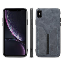 Load image into Gallery viewer, Denior DV Elastic Card PU Back Cover Phone Case, For iPhone 11 Pro, For iPhone 11 Pro Max, For iPhone X / XS, For iPhone XR, For iPhone XS Max, For iPhone SE 2022 / SE 2020 / 7 / 8, For iPhone 7 Plus / 8 Plus