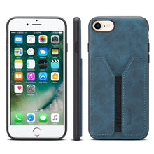 Load image into Gallery viewer, Denior DV Elastic Card PU Back Cover Phone Case, For iPhone 11 Pro, For iPhone 11 Pro Max, For iPhone X / XS, For iPhone XR, For iPhone XS Max, For iPhone SE 2022 / SE 2020 / 7 / 8, For iPhone 7 Plus / 8 Plus