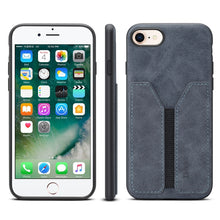 Load image into Gallery viewer, Denior DV Elastic Card PU Back Cover Phone Case, For iPhone 11 Pro, For iPhone 11 Pro Max, For iPhone X / XS, For iPhone XR, For iPhone XS Max, For iPhone SE 2022 / SE 2020 / 7 / 8, For iPhone 7 Plus / 8 Plus