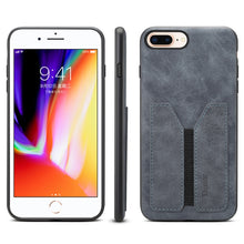 Load image into Gallery viewer, Denior DV Elastic Card PU Back Cover Phone Case, For iPhone 11 Pro, For iPhone 11 Pro Max, For iPhone X / XS, For iPhone XR, For iPhone XS Max, For iPhone SE 2022 / SE 2020 / 7 / 8, For iPhone 7 Plus / 8 Plus