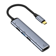 Load image into Gallery viewer, Y004 6 in 1 USB-C/Type-C to HDMI+USB 3.1+Dual USB 2.0+Dual USB-C/Type-C Interface Multifunctional Adapter, Y004