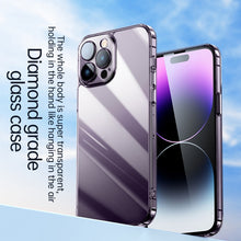 Load image into Gallery viewer, SULADA Crystal Steel Series TPU Transparent Phone Case, For iPhone 14, For iPhone 14 Plus, For iPhone 14 Pro, For iPhone 14 Pro Max