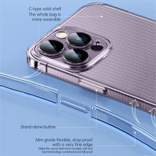 Load image into Gallery viewer, SULADA Crystal Steel Series TPU Transparent Phone Case, For iPhone 14, For iPhone 14 Plus, For iPhone 14 Pro, For iPhone 14 Pro Max