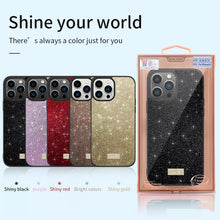 Load image into Gallery viewer, SULADA PC+TPU Leather Glitter Phone Case, For iPhone 14, For iPhone 14 Plus, For iPhone 14 Pro, For iPhone 14 Pro Max