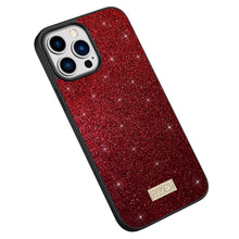 Load image into Gallery viewer, SULADA PC+TPU Leather Glitter Phone Case, For iPhone 14, For iPhone 14 Plus, For iPhone 14 Pro, For iPhone 14 Pro Max