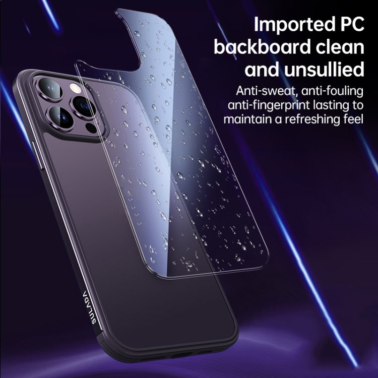 SULADA Metal Frame + Nano Glass + TPU Phone Case, For iPhone 14, For iPhone 14 Plus, For iPhone 14 Pro, For iPhone 14 Pro Max
